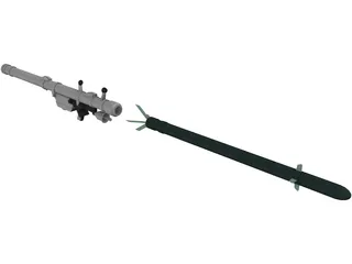 SA-7 Missile Launcher 3D Model preview