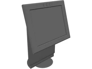 Monitor LCD 3D Model preview