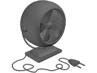 Portable Fan 3D Model preview