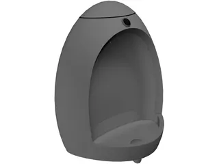 Wall Urinal 3D Model preview