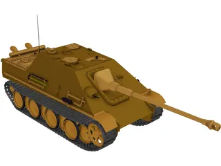 J Panther Tank 3D Model preview