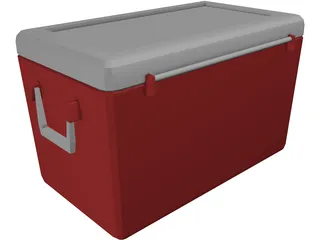 Picnic Cooler 3D Model preview
