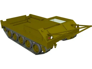 M454 Pershing Missile Carrier 3D Model preview
