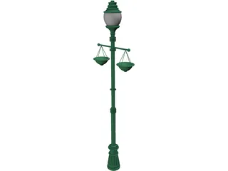 Street Lamp 3D Model preview