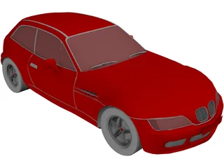 BMW Z3 Coupe (2001) 3D Model preview