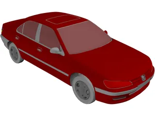Peugeot 406 3D Model preview