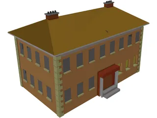 Mansion Georgian 3D Model preview