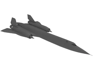 Lockheed SR-71 Blackbird 3D Model preview