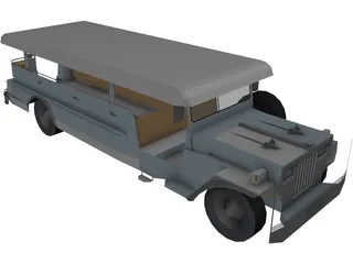 Jeep Catafalque 3D Model preview