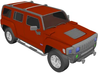 Hummer H3 3D Model preview