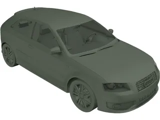 Audi A3 3D Model preview