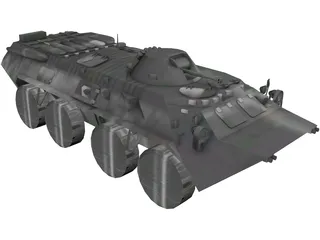 BTR-80 3D Model preview