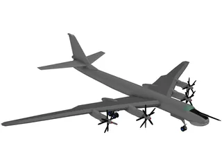Tupolev Tu-95 Bear 3D Model preview