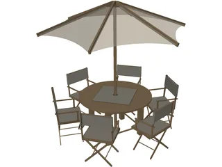 Mesa Teka 3D Model preview