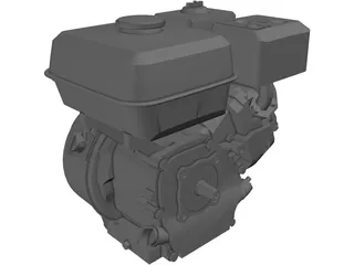 Honda GX160 Engine 3D Model preview