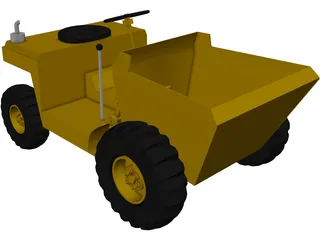 Construction Truck 3D Model preview