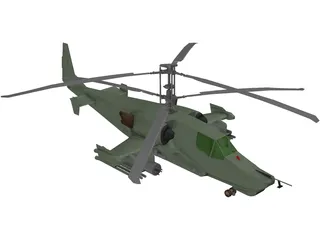 Kamov Ka-50 3D Model preview