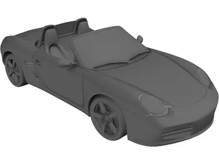 Porsche Boxster (2004) 3D Model preview