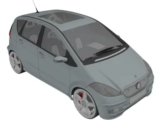 Mercedes-Benz A-Class (2005) 3D Model preview
