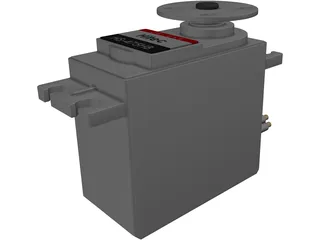 Hitec HS-475HB Servo Motor 3D Model preview