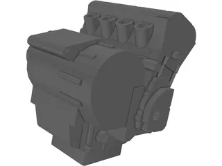 Yamaha R6 Engine (2003) 3D Model preview