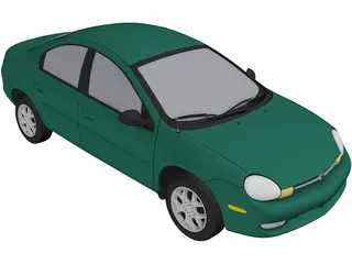 Dodge Neon 3D Model preview