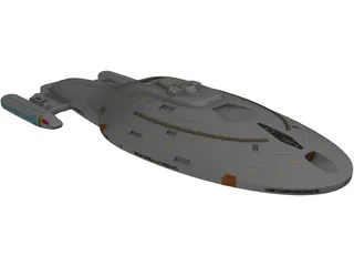Star Trek Voyager 3D Model preview