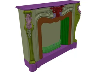 Fireplace 3D Model preview