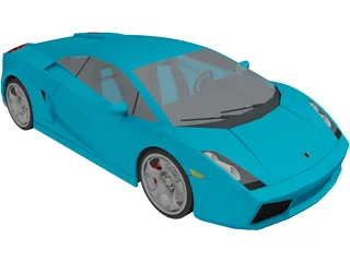 Lamborghini Gallardo (2008) 3D Model preview