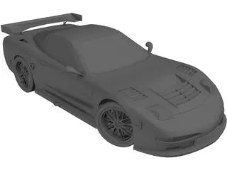 Chevrolet Corvette C6-R 3D Model preview