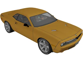Dodge Challenger RT 3D Model preview
