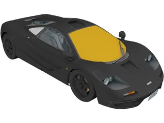 McLaren F1 3D Model preview