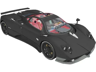 Pagani Zonda 3D Model preview