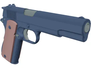 M1911A1 3D Model preview