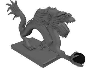 Chinese Dragon 3D Model preview