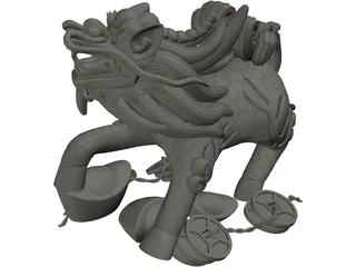 China Dragon 3D Model preview