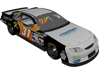Nascar Stock Car 3D Model preview
