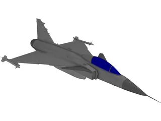 Saab JAS-39 Gripen 3D Model preview