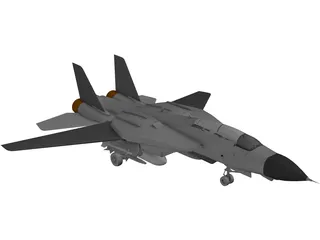 F-14 Tomcat 3D Model preview