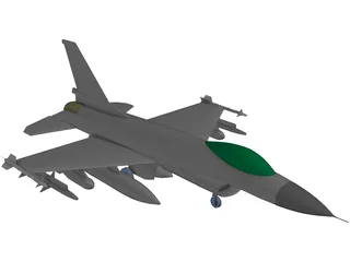 F-16 Falcon 3D Model preview