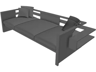 Sling Sofa 3D Model preview