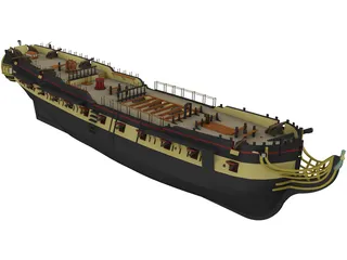 HMS Surprise 3D Model preview
