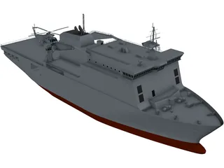 HMNZS Canterbury 3D Model preview