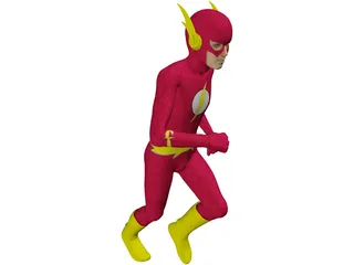 Flash Super Hero 3D Model preview