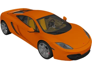 McLaren MP4-12C 3D Model preview