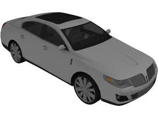 Lincoln MKS (2009) 3D Model preview