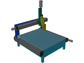 Milling Machine 3D Model preview