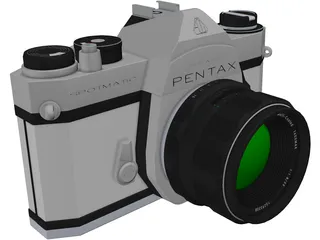 Pentax Spotmatic Camera 3D Model preview