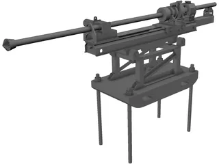 Rock Drilling Machine 3D Model preview