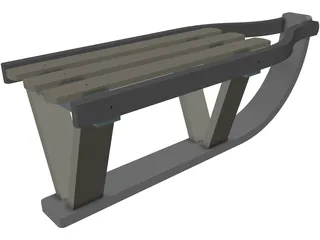 Sport Sledge 3D Model preview